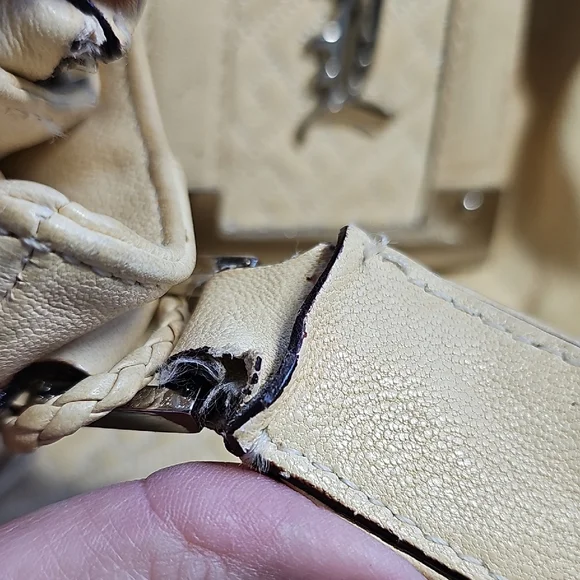 L.A.M.B. Pale Yellow Leather Bag - Picture 8 of 11